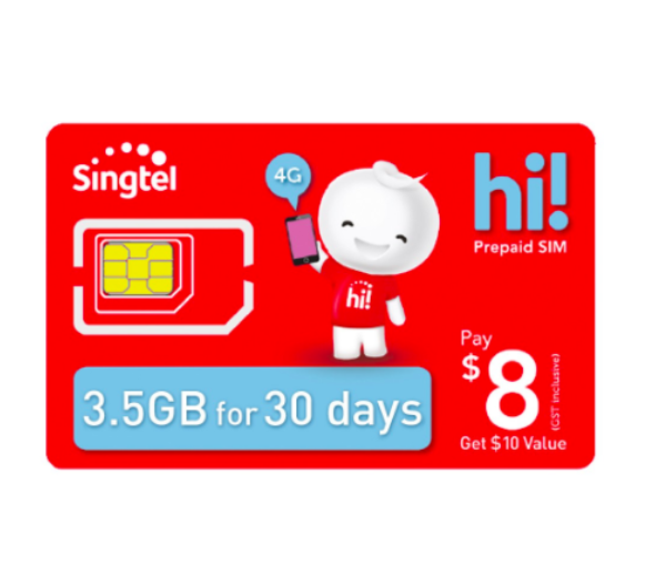 Singtel Prepaid SIM Card For Sale Singtel Prepaid SIM Card For Sale